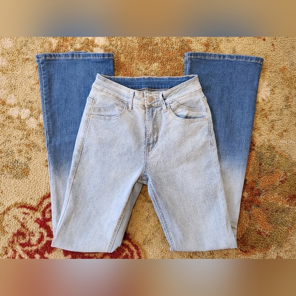 Ombre Flare Leg Jeans - Picture 4 of 8